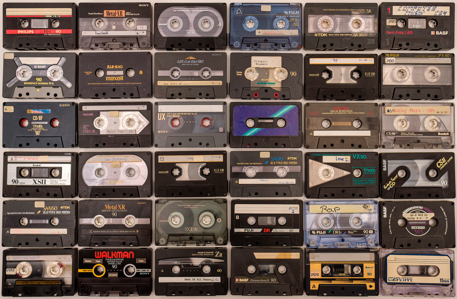 old music cassette tapes