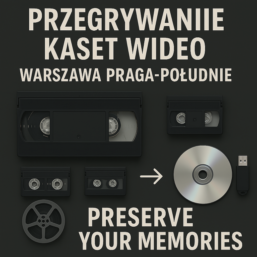 Video Tape Conversion in Warsaw Praga-Południe – Preserve Your Memories