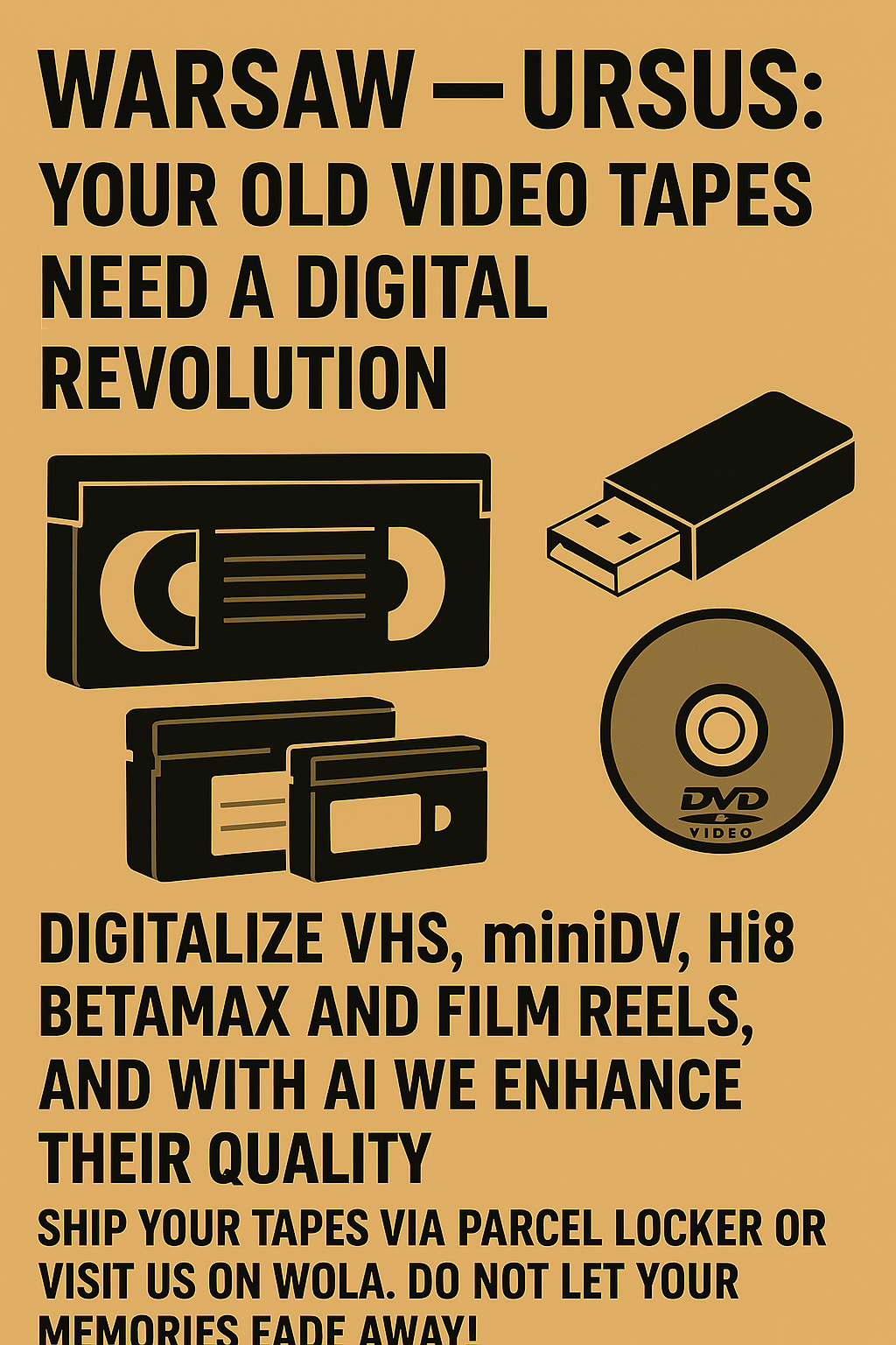 Warsaw - Ursus: Give Your Old Video Tapes a Digital Makeover!