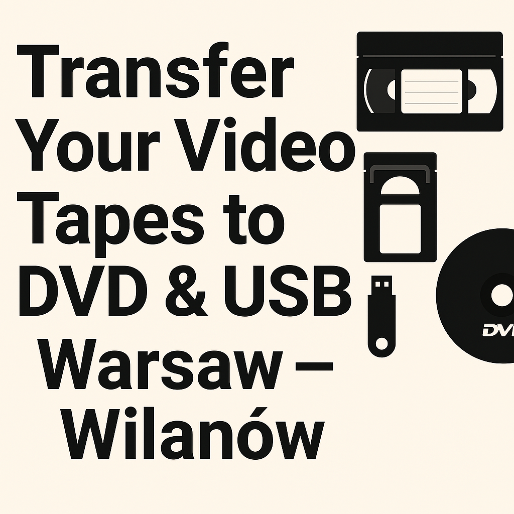Warsaw - Wilanów – Preserve Your Memories! Transfer Your Video Tapes to DVD and USB