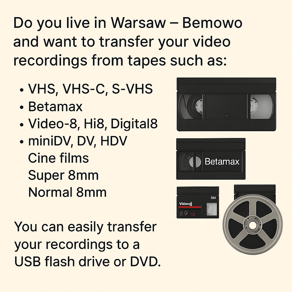 Digitizing Video Tapes – Warsaw Bemowo