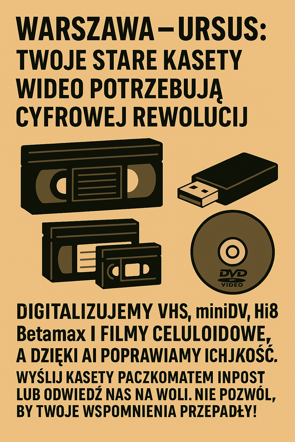 Warszawa - Ursus: Nowoczesna technologia dla Twoich retro nagrań!