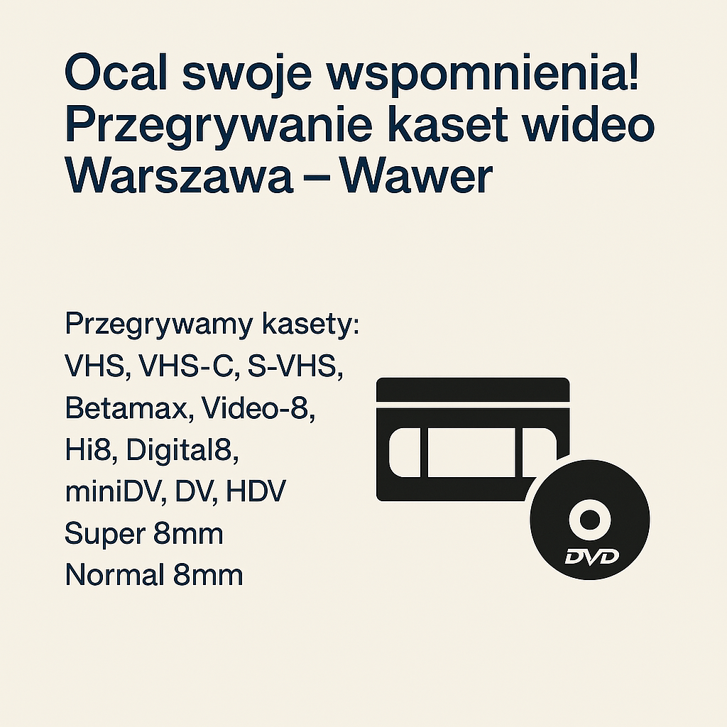 Warszawa - Wawer: Najlepsze rozwiązanie dla Twoich starych kaset – przegrywanie i poprawa jakości nagrań